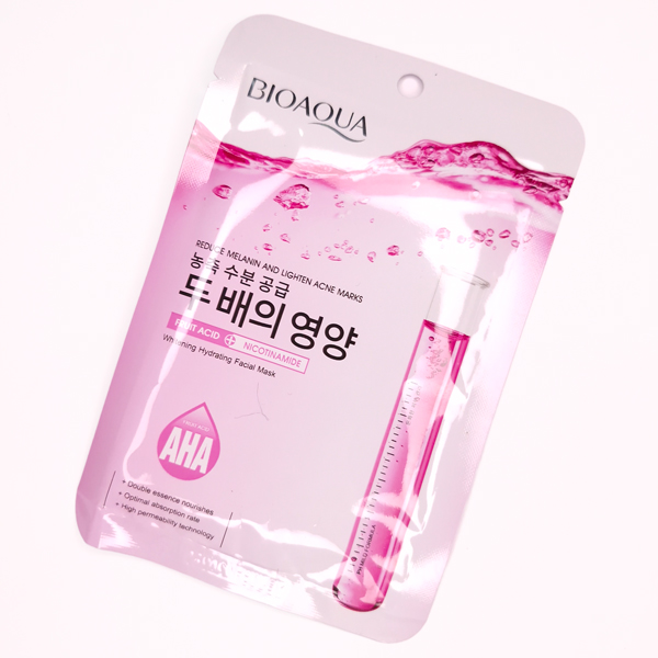 ماسک صورت ورقه‌ای بیوآکوآ مدلBIOAQUA Fruit AcidNicotinamide کد 91990