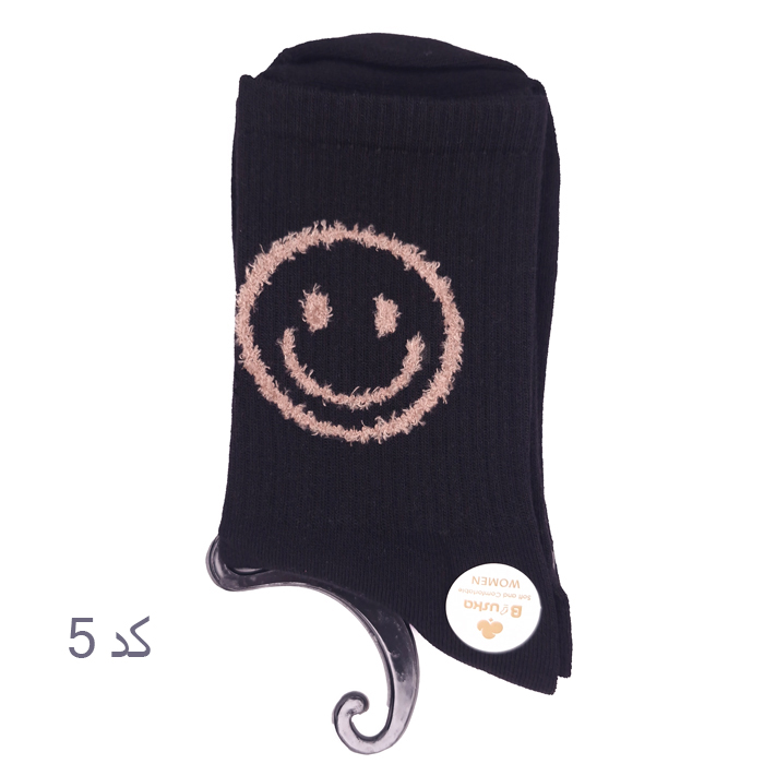 جوراب زنانه ایموجی ساق‌دار کد 20240